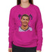 Sidney Maurer Original Portrait Of Cristiano Ronaldo Closeup Womens Sweatshirt - Womens Sweatshirt