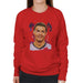 Sidney Maurer Original Portrait Of Cristiano Ronaldo Closeup Womens Sweatshirt - Womens Sweatshirt