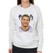Sidney Maurer Original Portrait Of Cristiano Ronaldo Closeup Womens Sweatshirt - Womens Sweatshirt