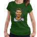 Sidney Maurer Original Portrait Of Cristiano Ronaldo Closeup Womens T-Shirt - Womens T-Shirt