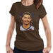 Sidney Maurer Original Portrait Of Cristiano Ronaldo Closeup Womens T-Shirt - Womens T-Shirt