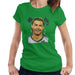 Sidney Maurer Original Portrait Of Cristiano Ronaldo Closeup Womens T-Shirt - Womens T-Shirt