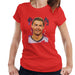 Sidney Maurer Original Portrait Of Cristiano Ronaldo Closeup Womens T-Shirt - Womens T-Shirt