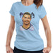Sidney Maurer Original Portrait Of Cristiano Ronaldo Closeup Womens T-Shirt - Womens T-Shirt