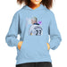 Sidney Maurer Original Portrait Of David Beckham Real Madrid Kit Kids Hooded Sweatshirt - Kids Boys Hooded Sweatshirt