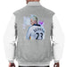 Sidney Maurer Original Portrait Of David Beckham Real Madrid Kit Mens Varsity Jacket - Mens Varsity Jacket