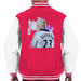 Sidney Maurer Original Portrait Of David Beckham Real Madrid Kit Mens Varsity Jacket - Mens Varsity Jacket