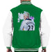 Sidney Maurer Original Portrait Of David Beckham Real Madrid Kit Mens Varsity Jacket - Mens Varsity Jacket