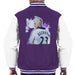 Sidney Maurer Original Portrait Of David Beckham Real Madrid Kit Mens Varsity Jacket - Mens Varsity Jacket