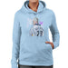 Sidney Maurer Original Portrait Of David Beckham Real Madrid Kit Womens Hooded Sweatshirt - Womens Hooded Sweatshirt