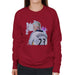 Sidney Maurer Original Portrait Of David Beckham Real Madrid Kit Womens Sweatshirt - Womens Sweatshirt