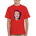 Sidney Maurer Original Portrait Of David Bowie Red Hair Kids T-Shirt - Kids Boys T-Shirt