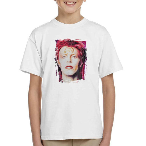 Sidney Maurer Original Portrait Of David Bowie Red Hair Kids T-Shirt - Kids Boys T-Shirt