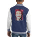 Sidney Maurer Original Portrait Of David Bowie Red Hair Kids Varsity Jacket - Kids Boys Varsity Jacket