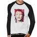 Sidney Maurer Original Portrait Of David Bowie Red Hair Mens Baseball Long Sleeved T-Shirt - Mens Baseball Long Sleeved T-Shirt