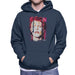 Sidney Maurer Original Portrait Of David Bowie Red Hair Mens Hooded Sweatshirt - Mens Hooded Sweatshirt