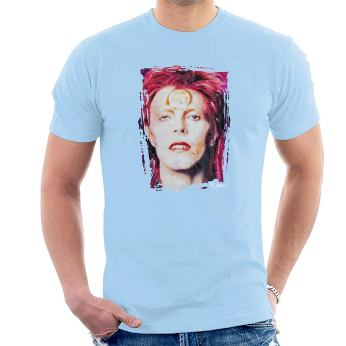 Sidney Maurer Original Portrait Of David Bowie Red Hair Mens T-Shirt - Mens T-Shirt