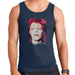 Sidney Maurer Original Portrait Of David Bowie Red Hair Mens Vest - Small / Navy Blue - Mens Vest