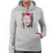 Sidney Maurer Original Portrait Of David Bowie Red Hair Womens Hooded Sweatshirt - Womens Hooded Sweatshirt