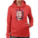Sidney Maurer Original Portrait Of David Bowie Red Hair Womens Hooded Sweatshirt - Womens Hooded Sweatshirt