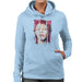 Sidney Maurer Original Portrait Of David Bowie Red Hair Womens Hooded Sweatshirt - Womens Hooded Sweatshirt