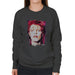 Sidney Maurer Original Portrait Of David Bowie Red Hair Womens Sweatshirt - Womens Sweatshirt