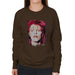 Sidney Maurer Original Portrait Of David Bowie Red Hair Womens Sweatshirt - Womens Sweatshirt