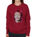 Sidney Maurer Original Portrait Of David Bowie Red Hair Womens Sweatshirt - Womens Sweatshirt