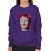 Sidney Maurer Original Portrait Of David Bowie Red Hair Womens Sweatshirt - Womens Sweatshirt