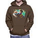 Sidney Maurer Original Portrait Of Neymar Barcelona Mens Hooded Sweatshirt - Mens Hooded Sweatshirt