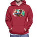 Sidney Maurer Original Portrait Of Neymar Barcelona Mens Hooded Sweatshirt - Mens Hooded Sweatshirt