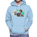 Sidney Maurer Original Portrait Of Neymar Barcelona Mens Hooded Sweatshirt - Mens Hooded Sweatshirt