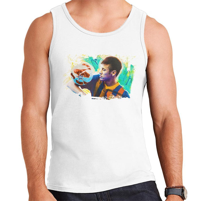 Sidney Maurer Original Portrait Of Neymar Barcelona Mens Vest - Mens Vest