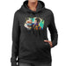 Sidney Maurer Original Portrait Of Neymar Barcelona Womens Hooded Sweatshirt - Womens Hooded Sweatshirt