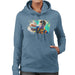 Sidney Maurer Original Portrait Of Neymar Barcelona Womens Hooded Sweatshirt - Womens Hooded Sweatshirt