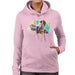 Sidney Maurer Original Portrait Of Neymar Barcelona Womens Hooded Sweatshirt - Small / Light Pink - Womens Hooded Sweatshirt