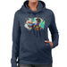 Sidney Maurer Original Portrait Of Neymar Barcelona Womens Hooded Sweatshirt - Womens Hooded Sweatshirt