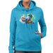 Sidney Maurer Original Portrait Of Neymar Barcelona Womens Hooded Sweatshirt - Womens Hooded Sweatshirt