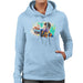 Sidney Maurer Original Portrait Of Neymar Barcelona Womens Hooded Sweatshirt - Womens Hooded Sweatshirt