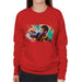 Sidney Maurer Original Portrait Of Neymar Barcelona Womens Sweatshirt - Womens Sweatshirt