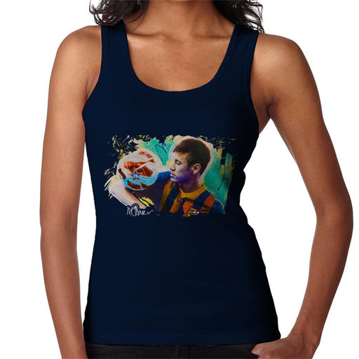 Sidney Maurer Original Portrait Of Neymar Barcelona Womens Vest - Womens Vest