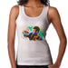 Sidney Maurer Original Portrait Of Neymar Barcelona Womens Vest - Small / White - Womens Vest
