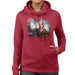 Sidney Maurer Original Portrait Of Fidel Castro Womens Hooded Sweatshirt - Womens Hooded Sweatshirt