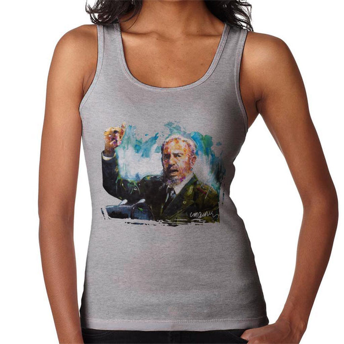 Sidney Maurer Original Portrait Of Fidel Castro Womens Vest - Womens Vest