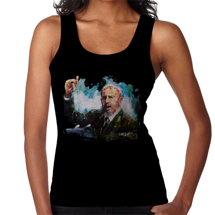 Sidney Maurer Original Portrait Of Fidel Castro Womens Vest - Womens Vest