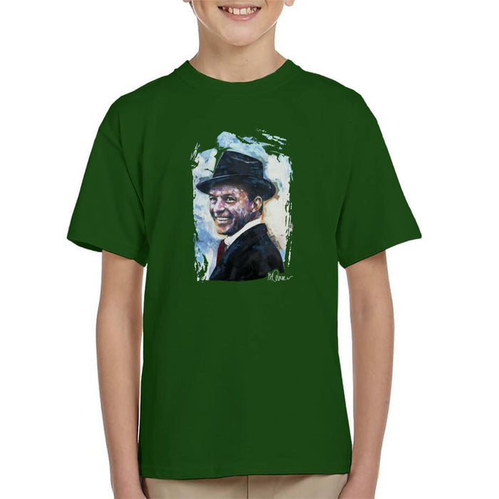 Sidney Maurer Original Portrait Of Frank Sinatra Hat Kids T-Shirt - Kids Boys T-Shirt