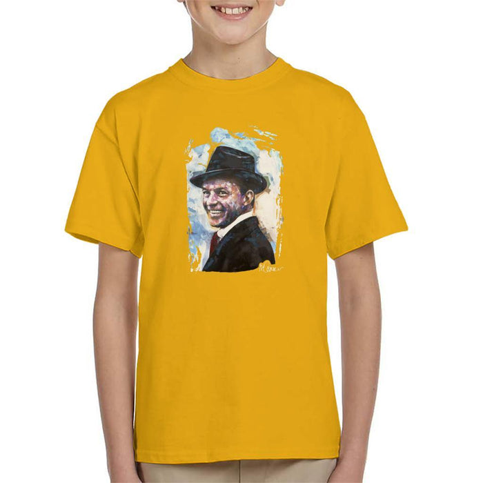 Sidney Maurer Original Portrait Of Frank Sinatra Hat Kids T-Shirt - Kids Boys T-Shirt