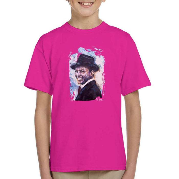 Sidney Maurer Original Portrait Of Frank Sinatra Hat Kids T-Shirt - Kids Boys T-Shirt