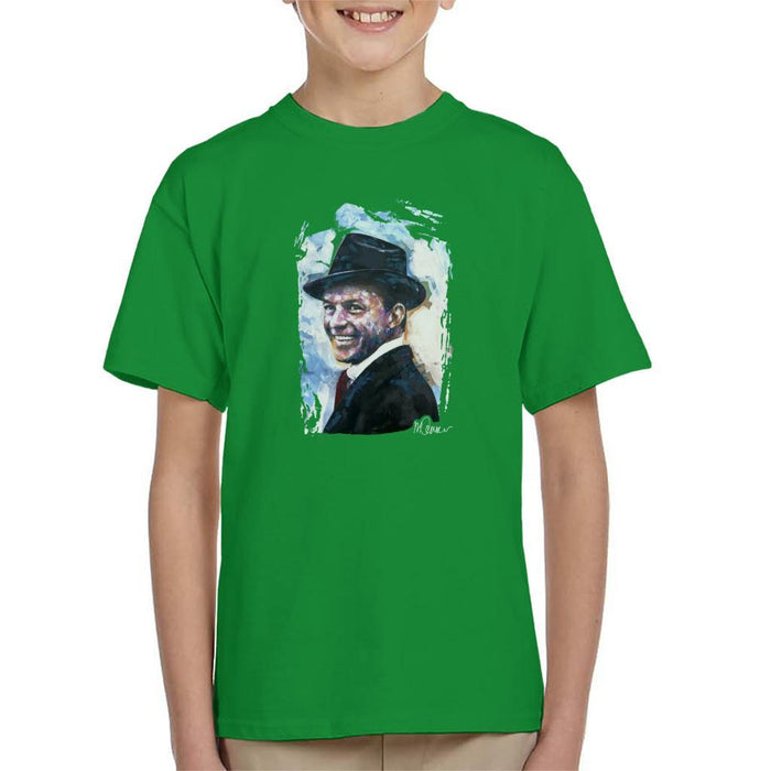 Sidney Maurer Original Portrait Of Frank Sinatra Hat Kids T-Shirt - Kids Boys T-Shirt