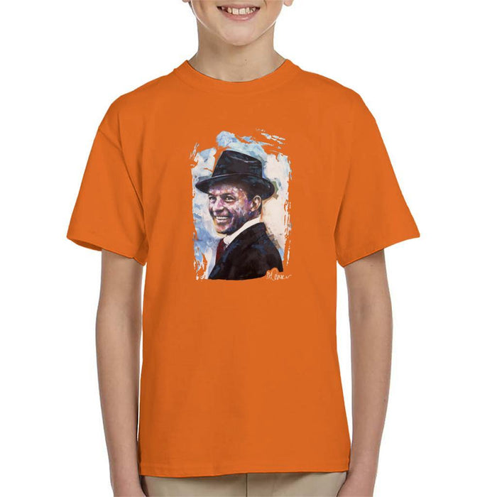 Sidney Maurer Original Portrait Of Frank Sinatra Hat Kids T-Shirt - Kids Boys T-Shirt